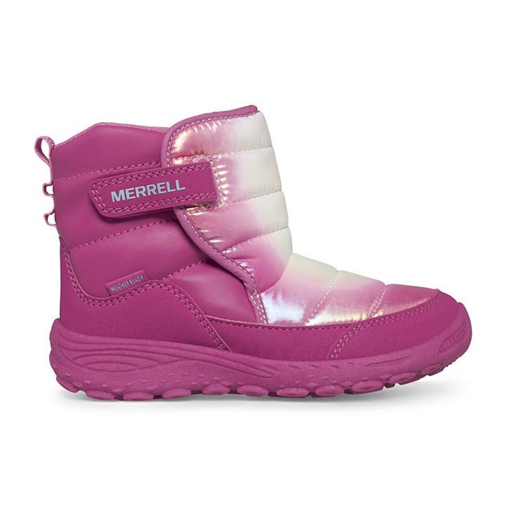 Merrell Polar‎ Puffer MK167856 Pink Waterproof Winter Snow Boots Womans Size 7M